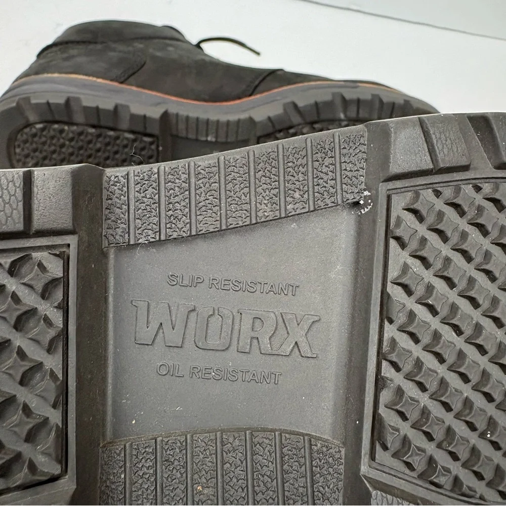 Worx By Red Wing #5407 Mens Black Leather Steel Toe Chukka Boots Size 10W2